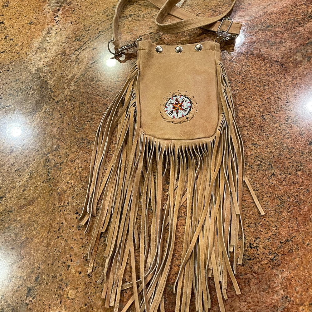 Handmade Beaded Dear Hide Purse, Handbag, Shoulder Bag, Crossbody bag.